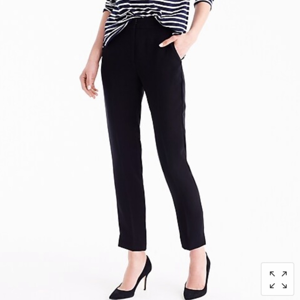 J. Crew pull on easy pant in black